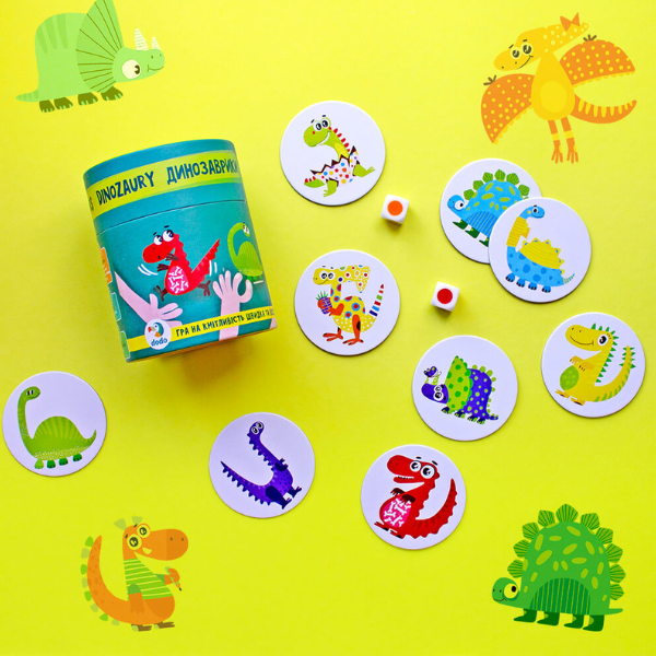 Joc de viteză și reacție „Dinozauri”