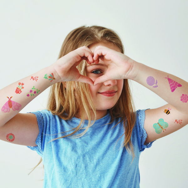 Set de tatuaje temporare pentru copii „Vise cu flori”, 120 buc.