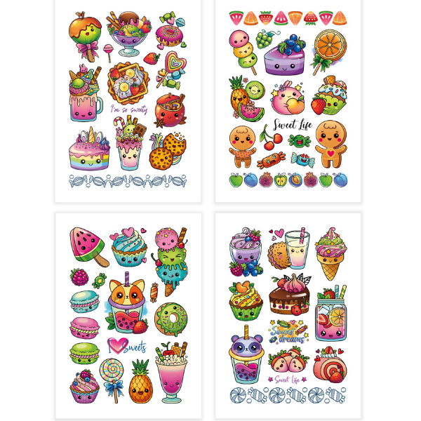 Set de tatuaje temporare pentru copii „Vise dulci”, 40 buc.