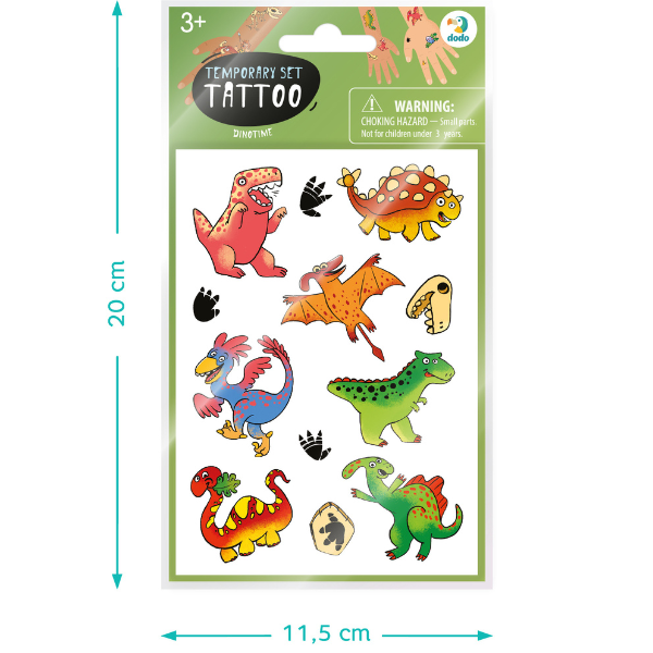 Set de tatuaje temporare pentru copii „Dinozauri”, 46 buc.