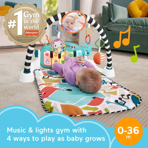 Fisher-Price Игровой коврик "Нажимай и играй" с технологией Smart Stages
