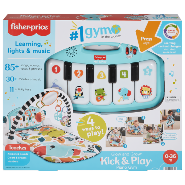 Fisher-Price Игровой коврик "Нажимай и играй" с технологией Smart Stages