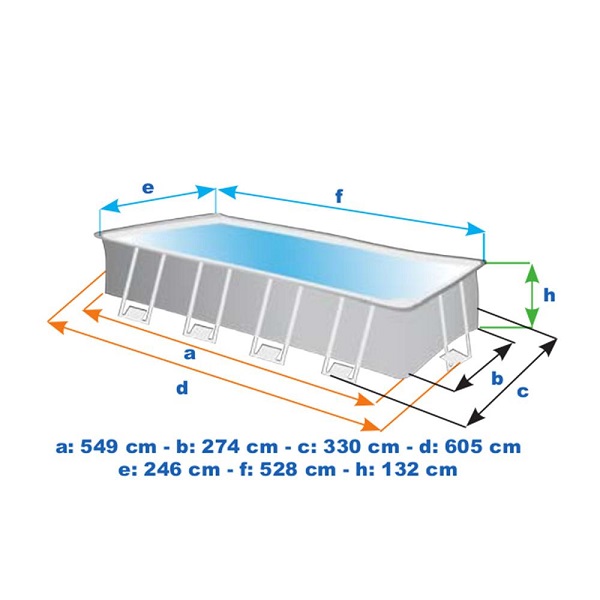 Piscină ULTRA XTR FRAME 549x274x132cm, 17203L, cadru metalic