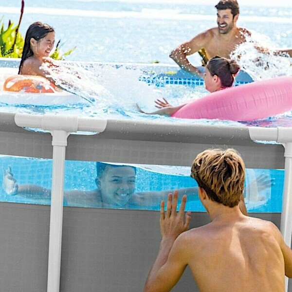 Piscină PRISM FRAME CLEARVIEW 427x107cm, 12706L, cadru metalic