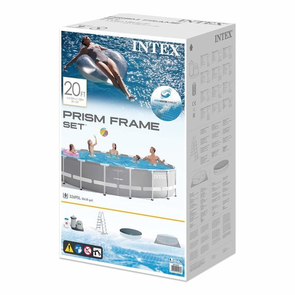 Piscină PRISM FRAME PREMIUM 610х132сm, 32695L, cadru metalic