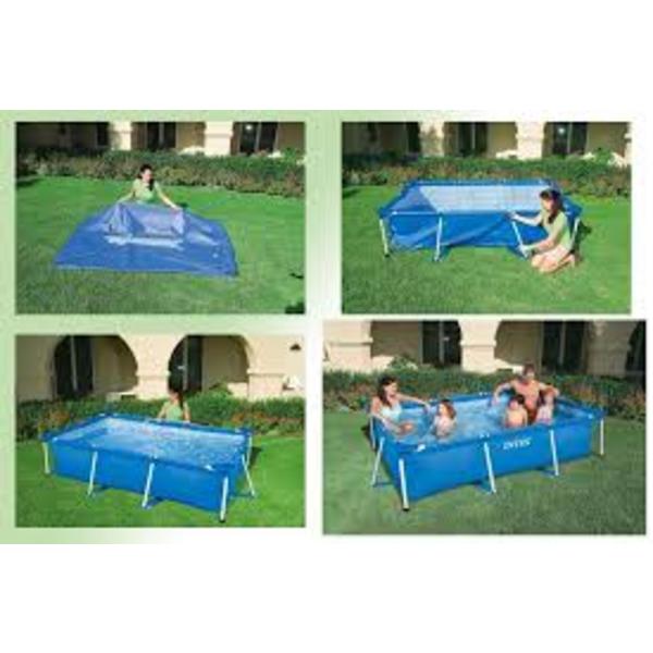 Piscină RECTANGULAR FRAME 220х150х60сm, 1622L, cadru metalic