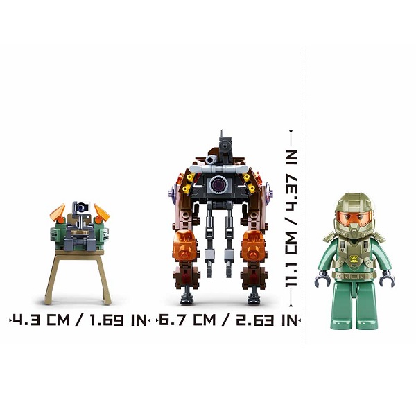 Set de construcție „Robot-Patrula”, 174 elemente.