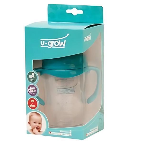 Biberon cu protectie, sticla, 120 ml