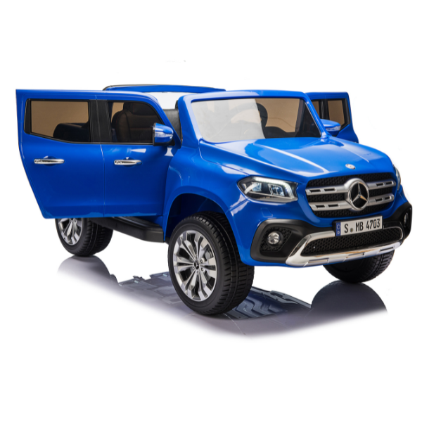 Masinuta electrica MERCEDES X-CLASS, 12V7Ah, motor 45Wx2, roți EVA, scaune din piele