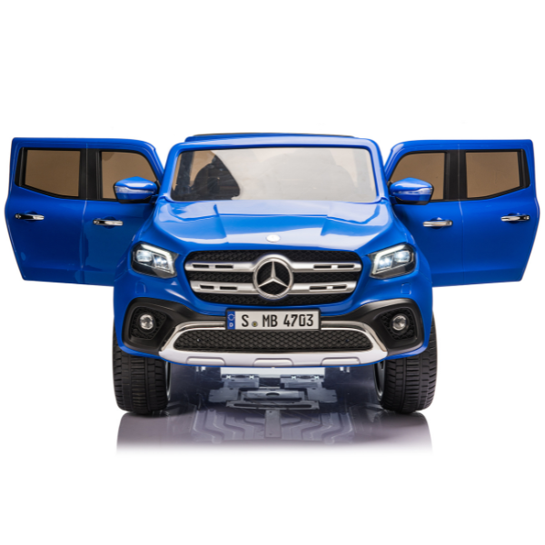 Masinuta electrica MERCEDES X-CLASS, 12V7Ah, motor 45Wx2, roți EVA, scaune din piele