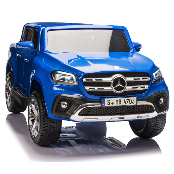 Masinuta electrica MERCEDES X-CLASS, 12V7Ah, motor 45Wx2, roți EVA, scaune din piele