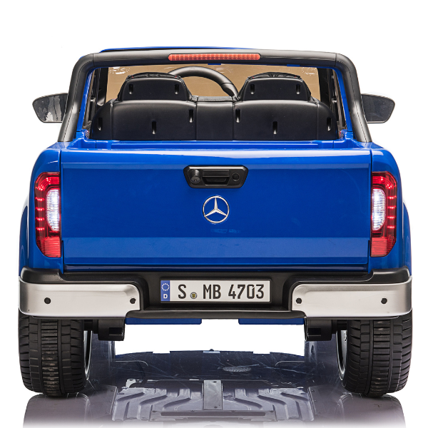 Masinuta electrica MERCEDES X-CLASS, 12V7Ah, motor 45Wx2, roți EVA, scaune din piele