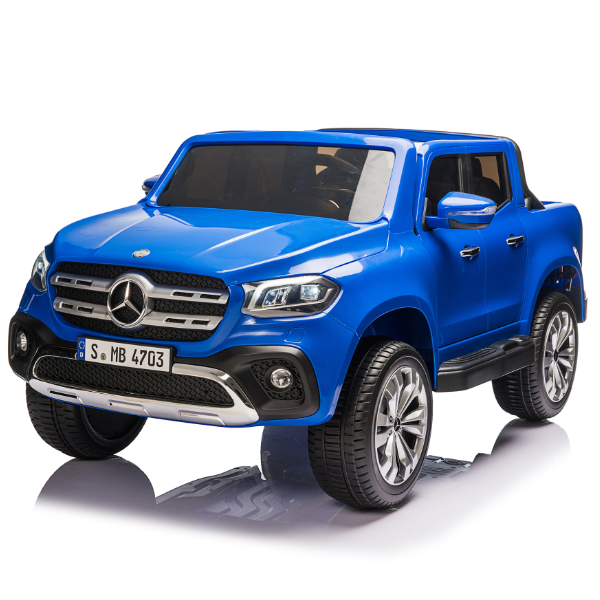 Masinuta electrica MERCEDES X-CLASS, 12V7Ah, motor 45Wx2, roți EVA, scaune din piele