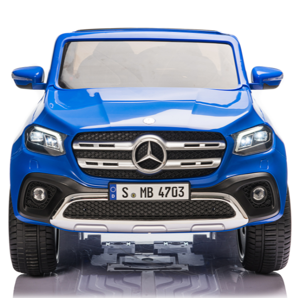 Masinuta electrica MERCEDES X-CLASS, 12V7Ah, motor 45Wx2, roți EVA, scaune din piele