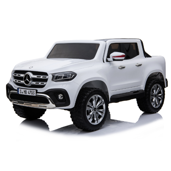 Masinuta electrica MERCEDES X-CLASS, 12V7Ah, motor 45Wx2, roți EVA, scaune din piele