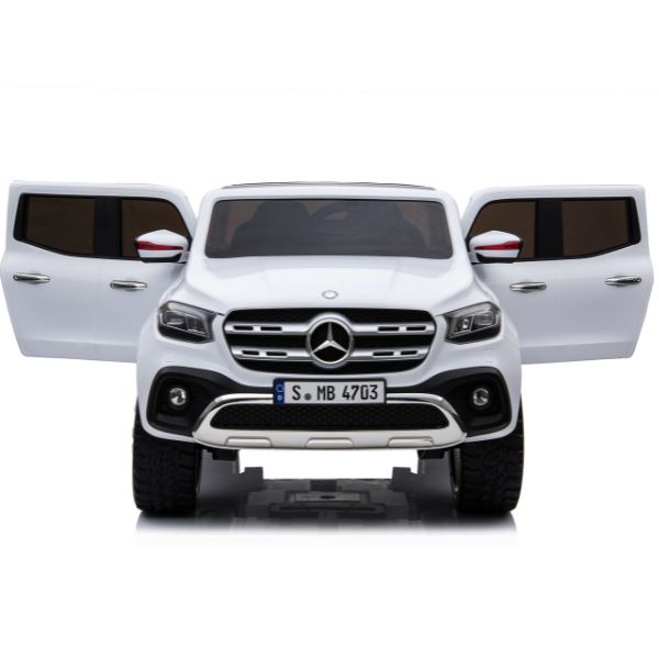 Masinuta electrica MERCEDES X-CLASS, 12V7Ah, motor 45Wx2, roți EVA, scaune din piele