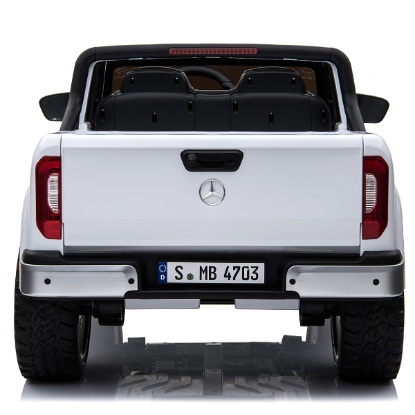 Masinuta electrica MERCEDES X-CLASS, 12V7Ah, motor 45Wx2, roți EVA, scaune din piele