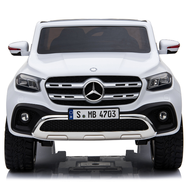 Masinuta electrica MERCEDES X-CLASS, 12V7Ah, motor 45Wx2, roți EVA, scaune din piele