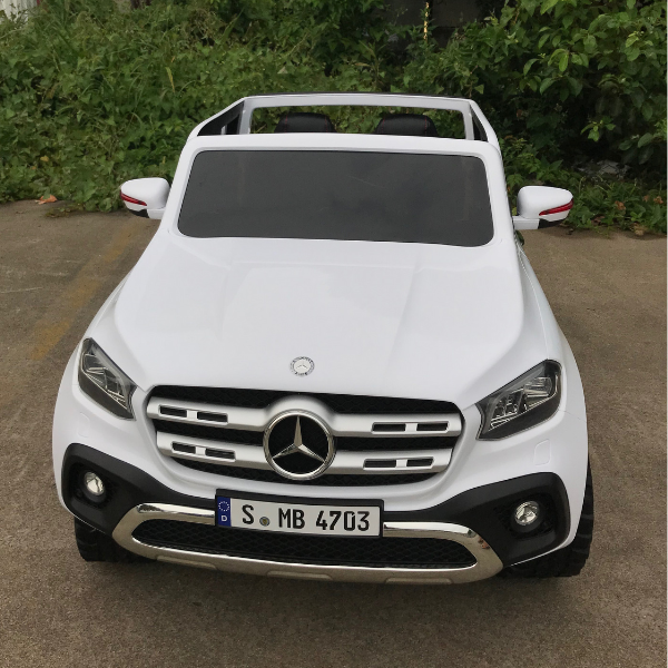 Masinuta electrica MERCEDES X-CLASS, 12V7Ah, motor 45Wx2, roți EVA, scaune din piele