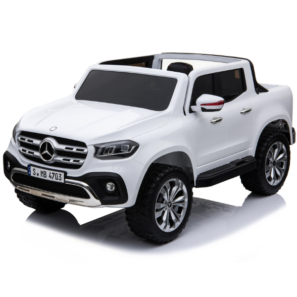 Masinuta electrica MERCEDES X-CLASS, 12V7Ah, motor 45Wx2, roți EVA, scaune din piele