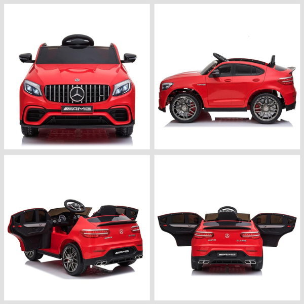 Masinuta electrica MERCEDES-BENZ AMG GLC 63S, 12V7Ah, motor 390x2, roti EVA