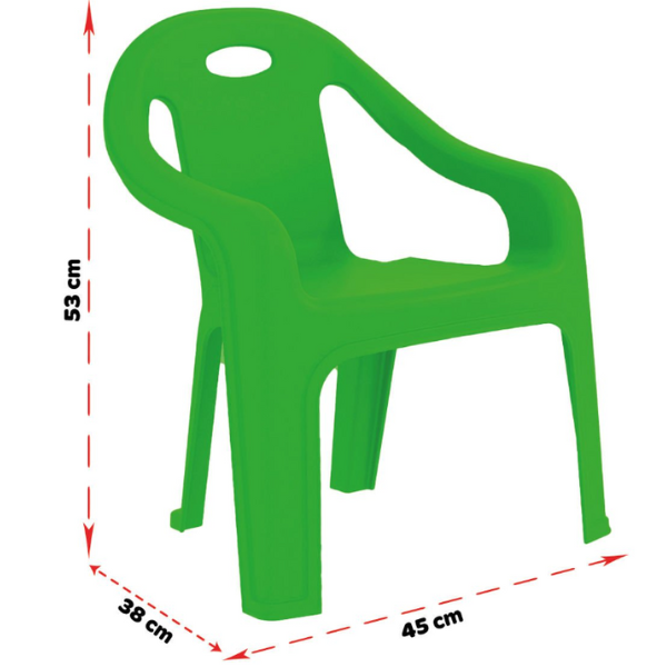 Scaun din plastic, până la 50 kg, 4 culori