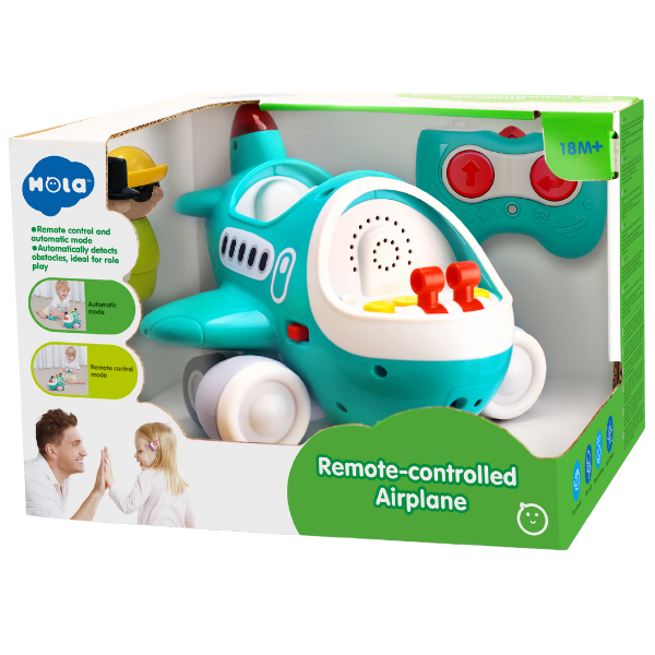 Avion cu telecomandă, cu efecte sonore și lumini