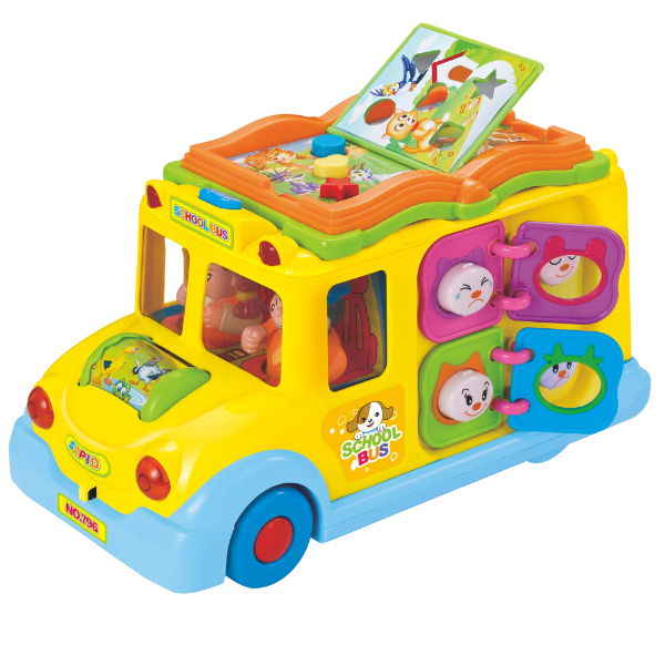 Busyboard „Autobuzul școlar” cu sunet si lumina