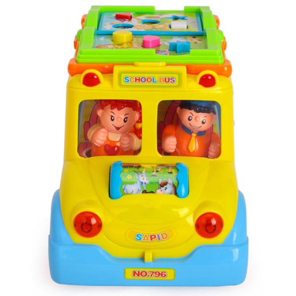 Busyboard „Autobuzul școlar” cu sunet si lumina