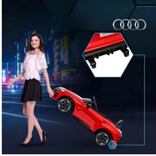 Masinuta electrica AUDI E-TRON SPORTBACK, 12V7Ah, motor 390 x 4, roti EVA, scaun din piele