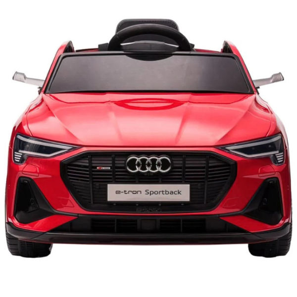 Masinuta electrica AUDI E-TRON SPORTBACK, 12V7Ah, motor 390 x 4, roti EVA, scaun din piele