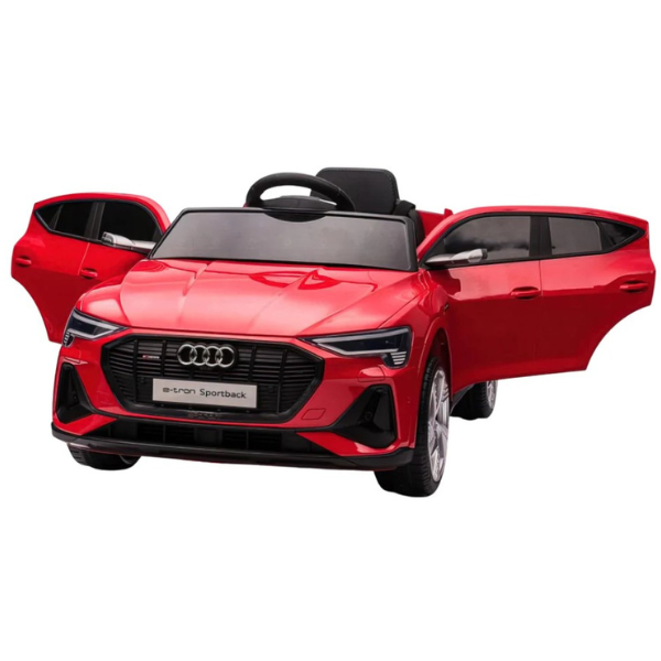 Masinuta electrica AUDI E-TRON SPORTBACK, 12V7Ah, motor 390 x 4, roti EVA, scaun din piele