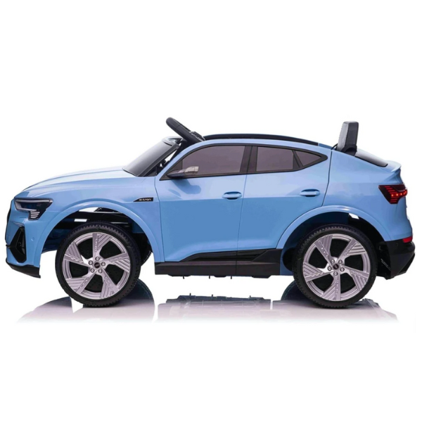 Masinuta electrica AUDI E-TRON SPORTBACK, 12V7Ah, motor 390 x 4, roti EVA, scaun din piele.