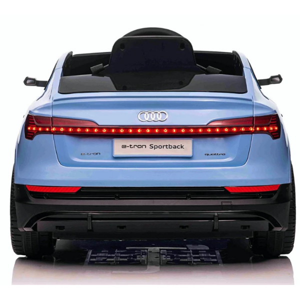Masinuta electrica AUDI E-TRON SPORTBACK, 12V7Ah, motor 390 x 4, roti EVA, scaun din piele.