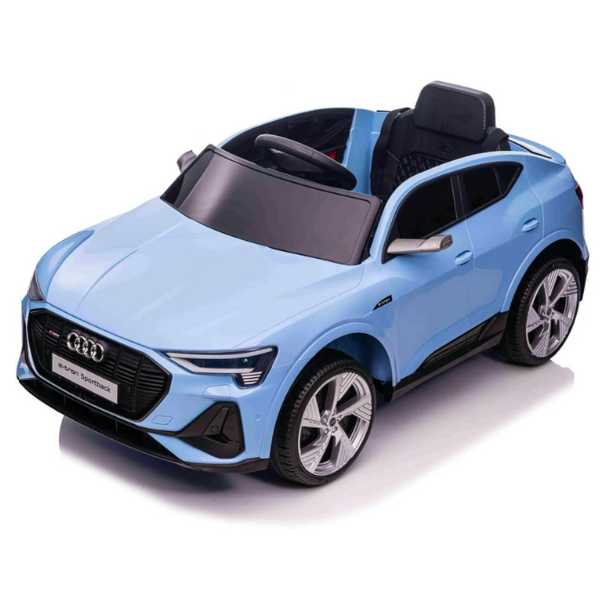 Masinuta electrica AUDI E-TRON SPORTBACK, 12V7Ah, motor 390 x 4, roti EVA, scaun din piele.