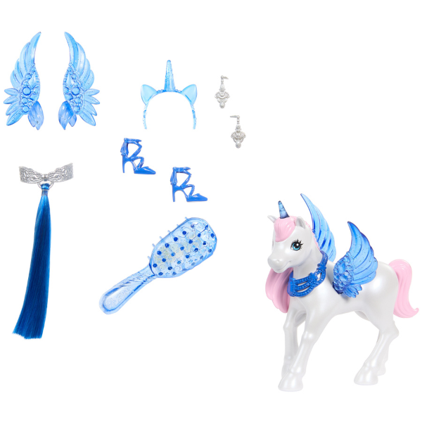 Set de joacă de colecție „Barbie cu Unicorn”, cu accesorii