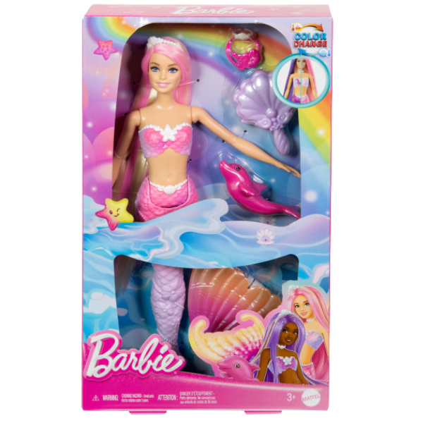 Игровой набор Barbie "Русалка меняющая цвет", с аксессуарами