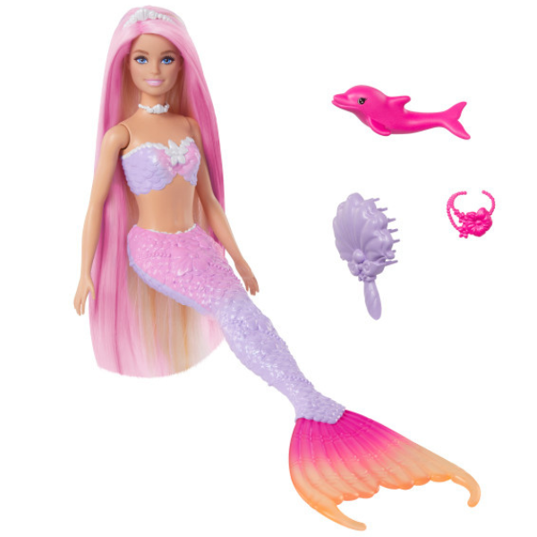 Игровой набор Barbie "Русалка меняющая цвет", с аксессуарами