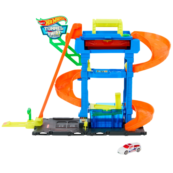 Hot Wheels Track „Spălătorie Tunel urban Twist”