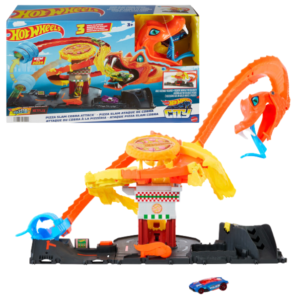Hot Wheels Track „Ataca cobrei asupra pizzeriei”