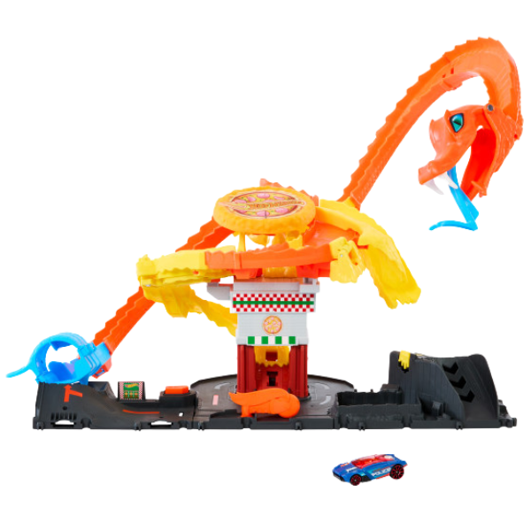 Hot Wheels Track „Ataca cobrei asupra pizzeriei”