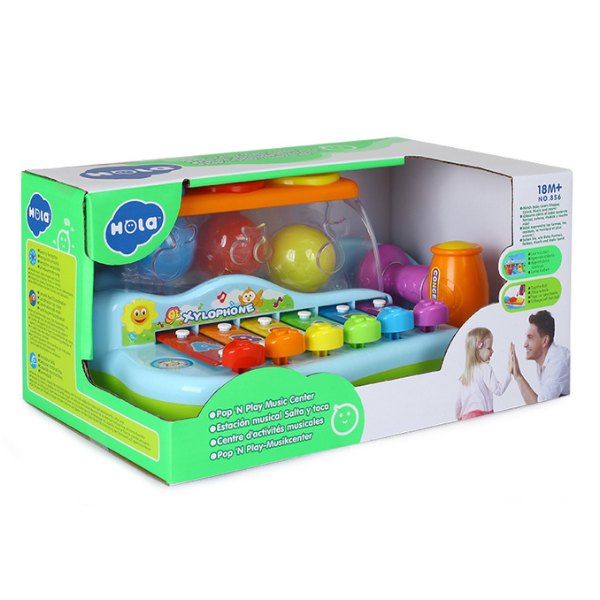 Jucarie muzicala „Xilofon cu bile Pop ‘N Play”