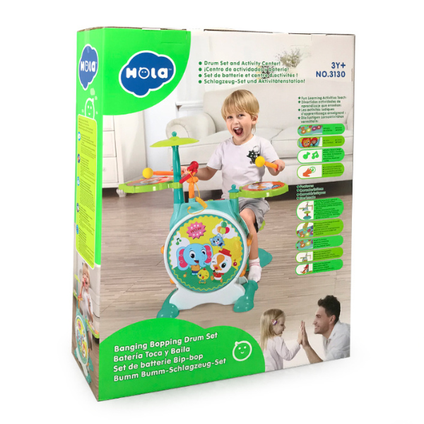 Set de instrumente de percuție și scaun