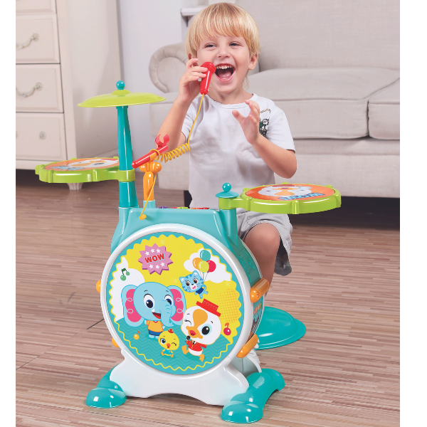 Set de instrumente de percuție și scaun