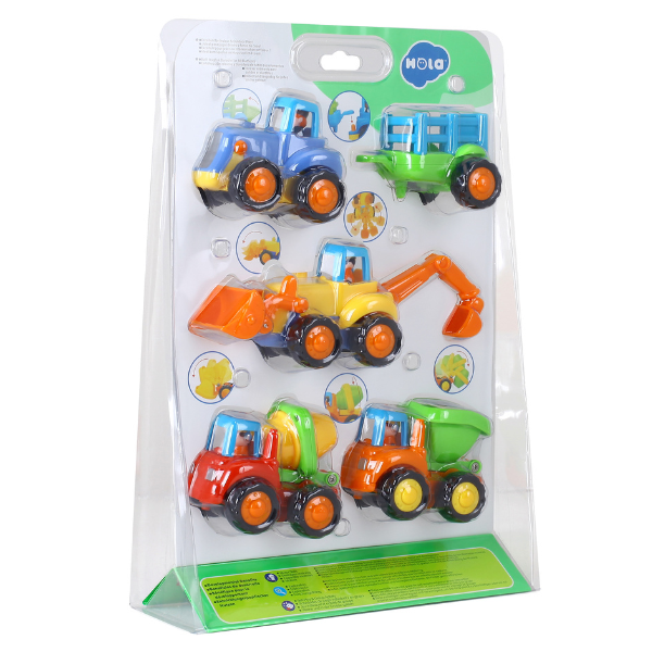 Set de mașinuțe "Fermă și sat", 4 modele