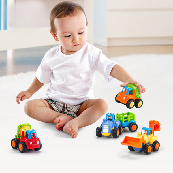 Set de mașinuțe "Fermă și sat", 4 modele