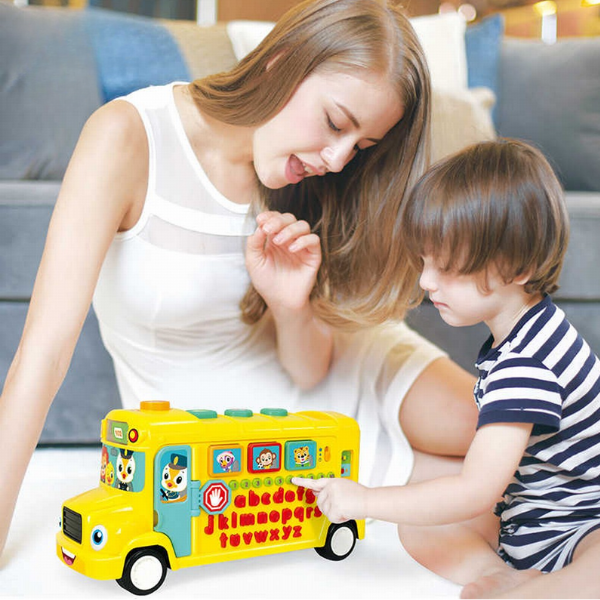Jucărie educativă „Autobuz școlar”