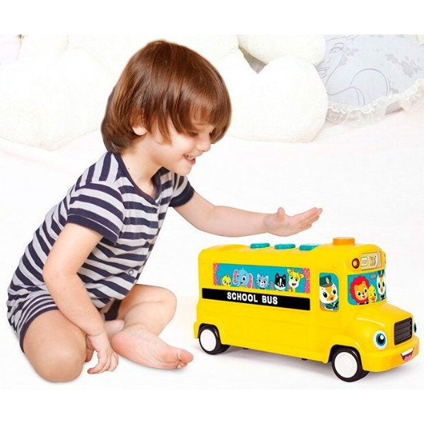 Jucărie educativă „Autobuz școlar”