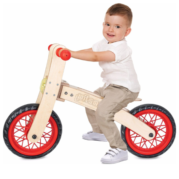 Bicicletă de echilibru din lemn pentru copii „Free Style” 
