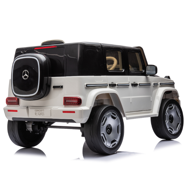 Masinuta electrica MERCEDES BENZ EQG, 12V9Ah, motor 550Wx2, roți EVA, scaune din piele